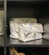 New Chanel Coco Beach 25 & Printed Small Classic Flap GHW 2