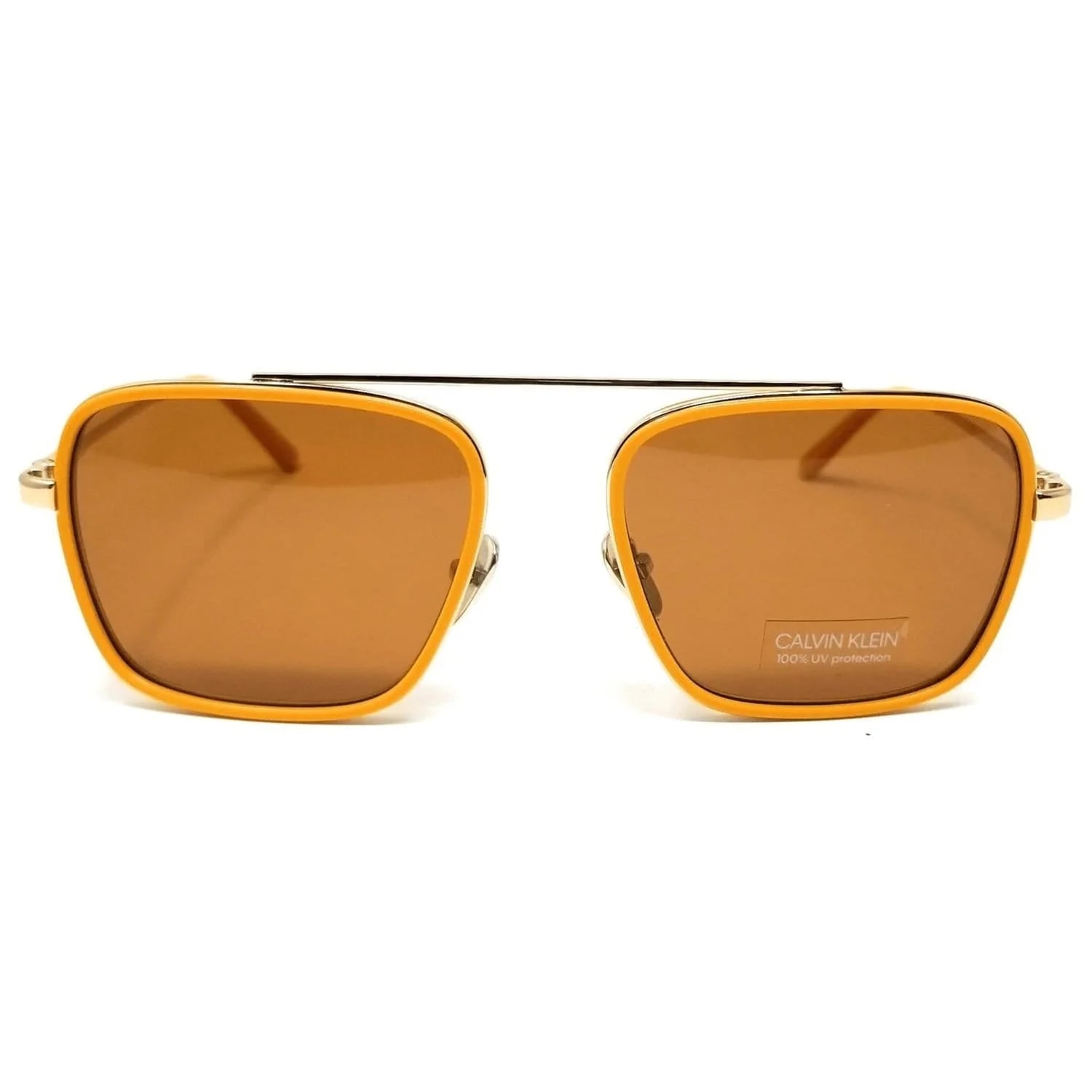Calvin Klein — Calvin Klein CK18102S 701 Square Maize Frame Sunglasses Lens — Accessory — resale