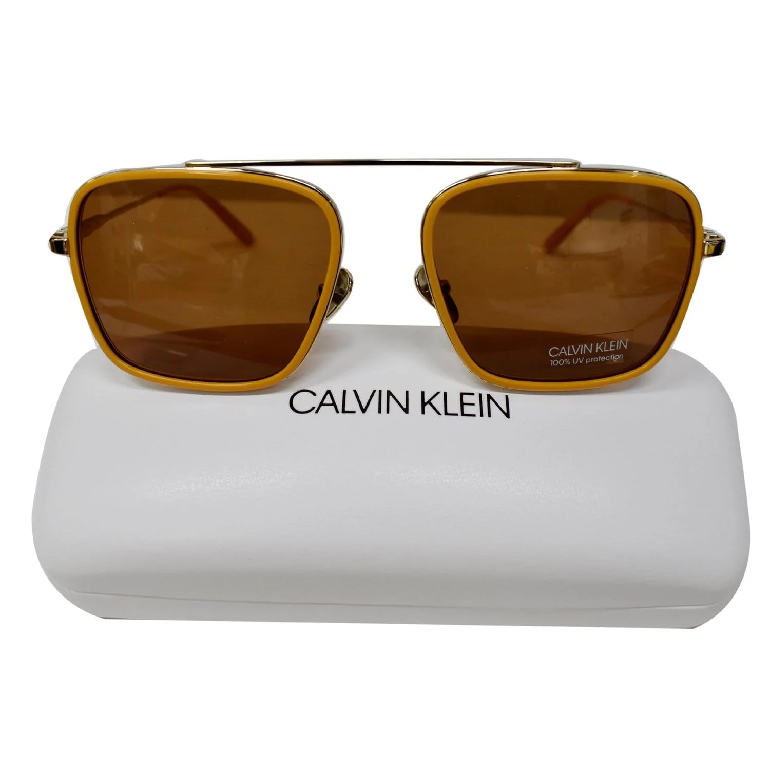 Calvin Klein CK18102S 701 Square Maize Frame Sunglasses Lens 2