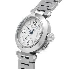Cartier Pasha C W31074M7 ( 2324) 35mm Stainless Steel White #WW11200 2