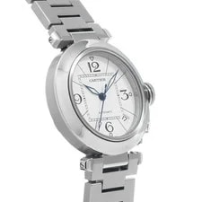 Cartier Pasha C W31074M7 ( 2324) 35mm Stainless Steel White #WW11200 3