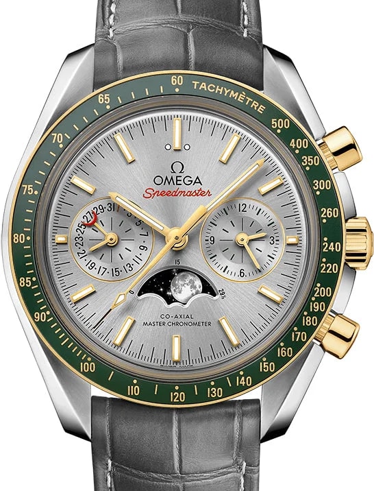 Omega Speedmaster Two Counters MoonPhase Stainless Steel & Ceramic & 18K Yellow Gold 2