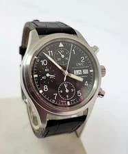 IWC — S/Steel IWC Flieger Chronograph Automatic DAY Date Ref 370613* Exlnt — Watch — resale