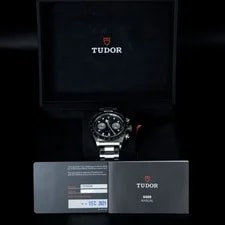 2021 NEW Unworn Tudor Black Bay Chrono M79360N Black Dial Steel Bracelet 4