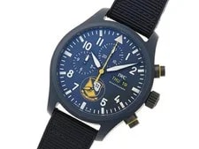 IWC Pilot's Chronograph Blue Angels IW389109 Ceramic / Rubber 2021 #DW2638 2
