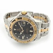 Tudor Prince Date Hydronaut Carbon Dial 89193P Automatic Ss/yellow Gold 2