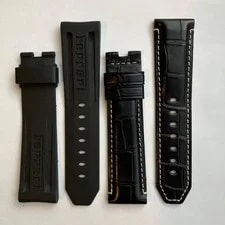 Panerai — Ferrari X Panerai Belt Set Rubber & Leather 24mm Folding Buckle From Japan — Watch — resale