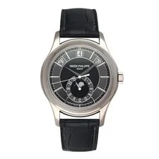Patek Philippe — Patek Philippe Complications Annual Calendar 5205G Black Dial Box Pap — Watch — resale