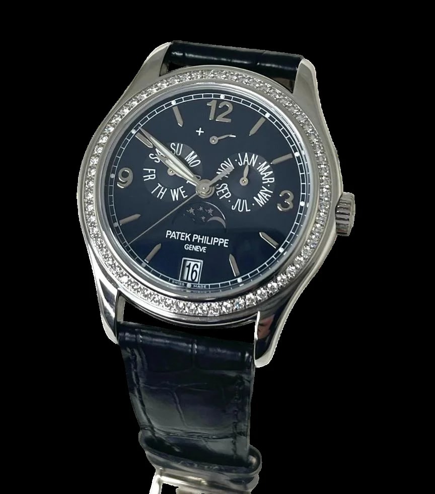 Patek Philippe Complications Annual Calendar Moonphase 18k White Gold & Diamonds 2