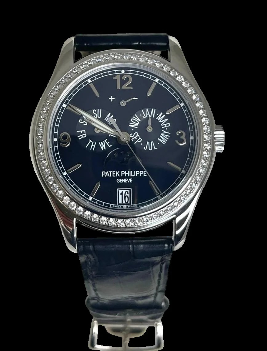 Patek Philippe Complications Annual Calendar Moonphase 18k White Gold & Diamonds 4