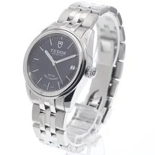 Tudor Glamour 55000 36mm SS Black Dial Automatic Date #C8344 2