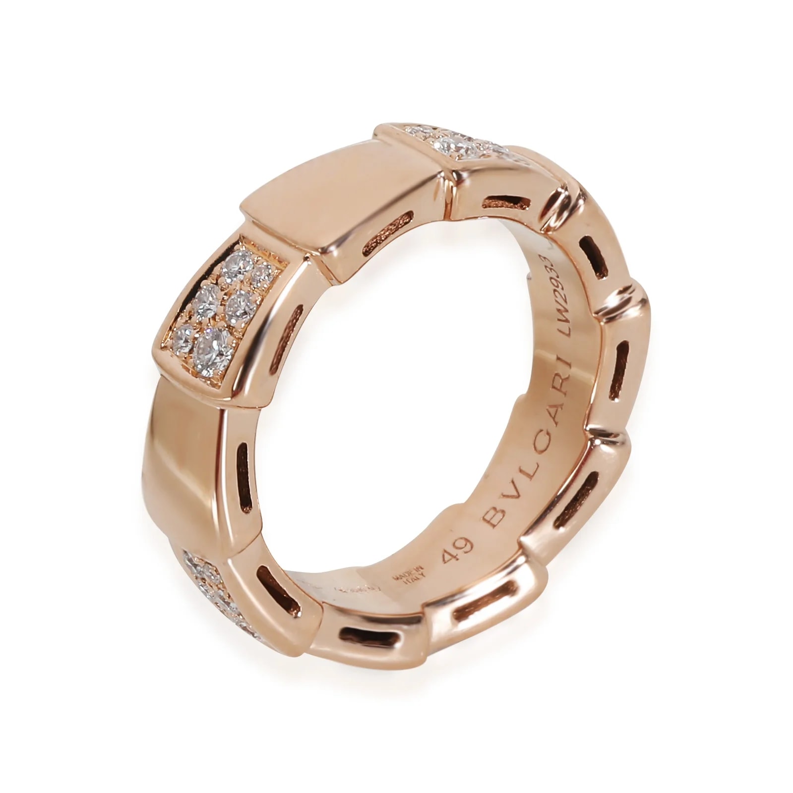 Bvlgari Serpenti Fashion 18k Rose Gold 0.34 Ctw 3