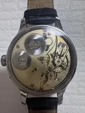 IWC International Co. Hand-wind Black White Leather Band 3