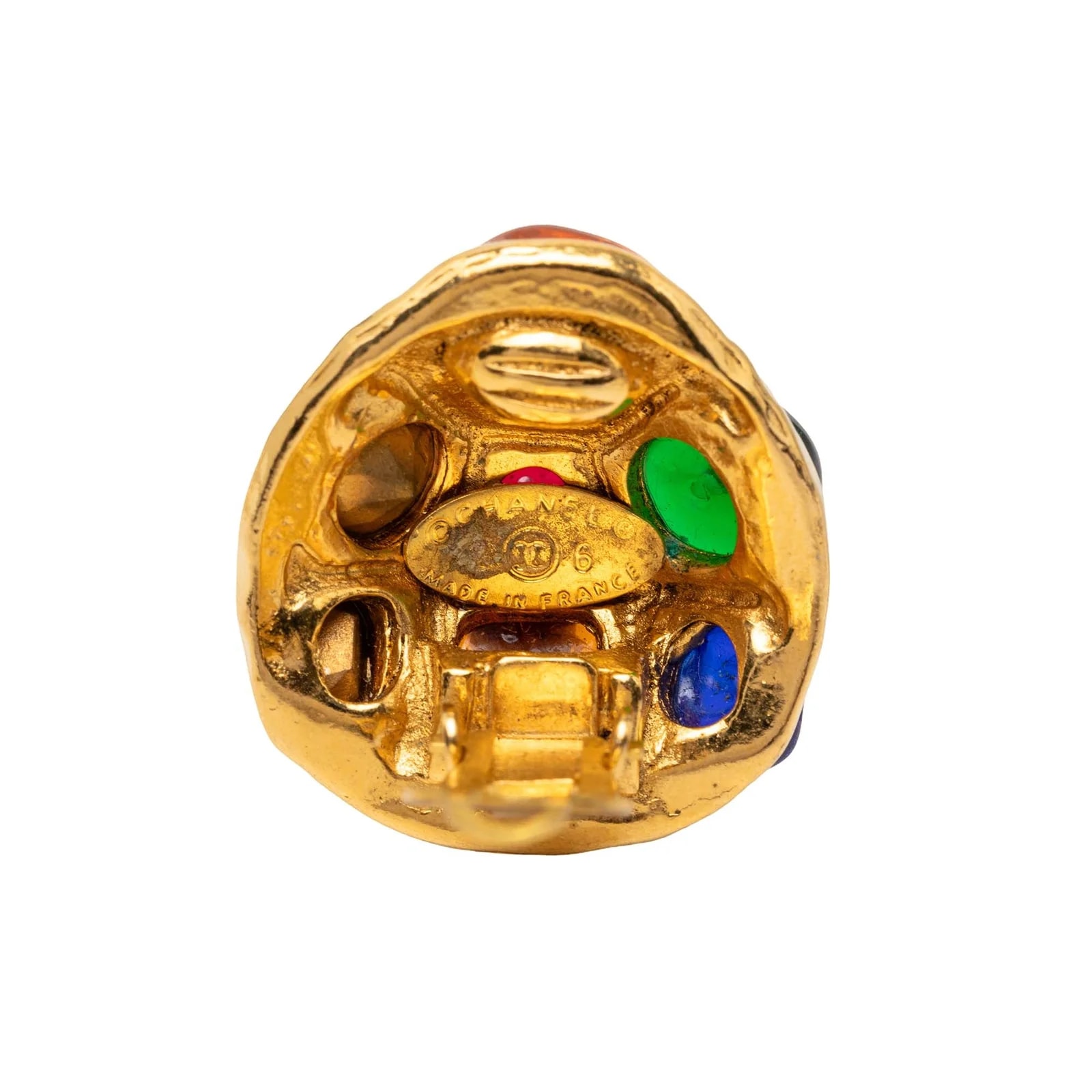 Gripoix Cabochon Clip on 3