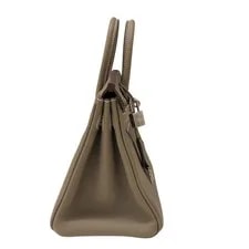 Hermes Birkin 25 W Stamp Etoupe Hardware #OK064 4