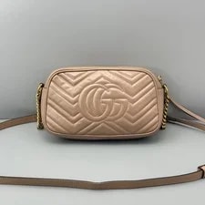 Gucci GG Marmont Chevron Quilt Mini Crossbody Camera 2