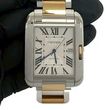 Cartier Tank Anglaise Watches Stainless Steel K18 Pink Gold Silver 11740 4
