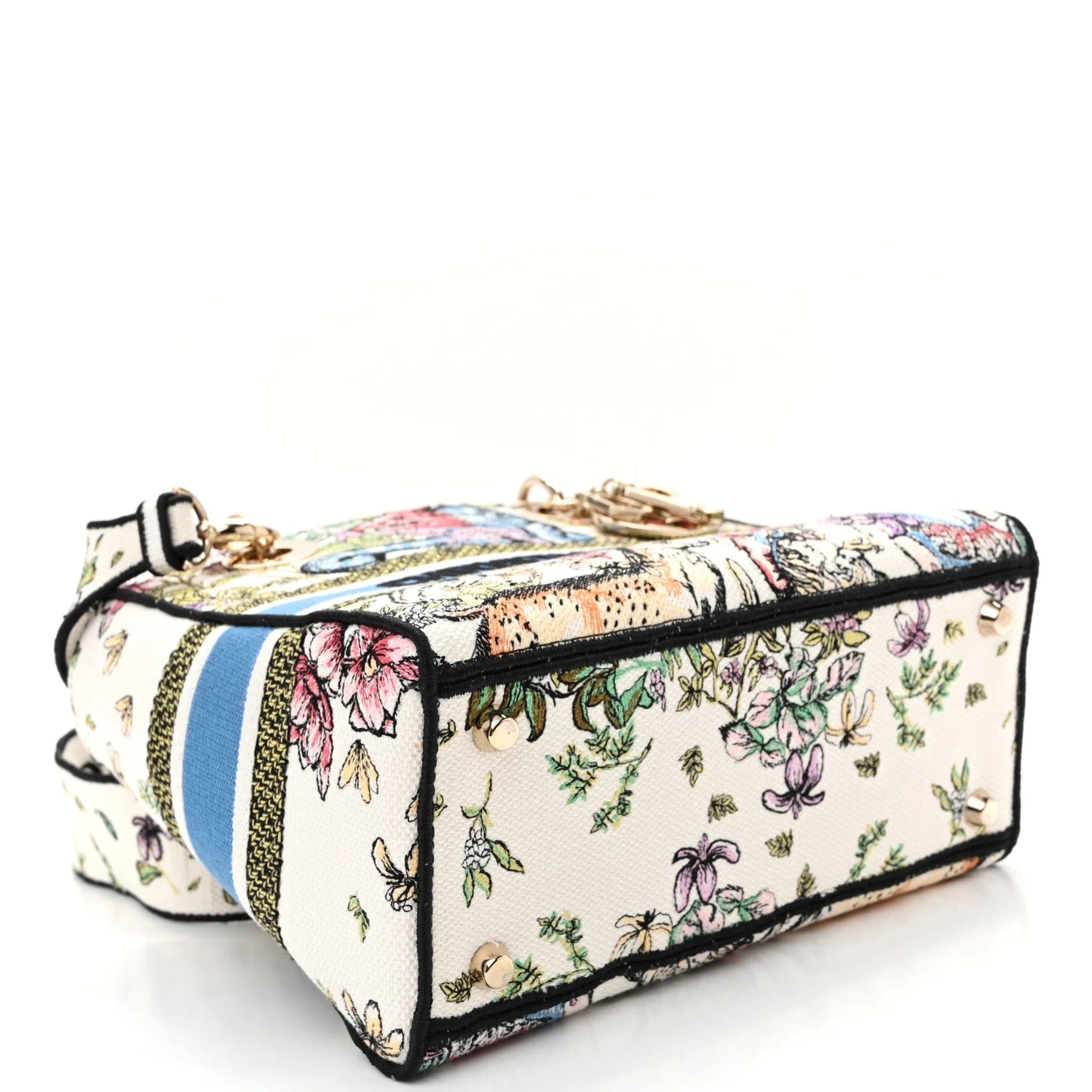 D-Constellation Embroidered Medium Lady D-Lite Latte 4