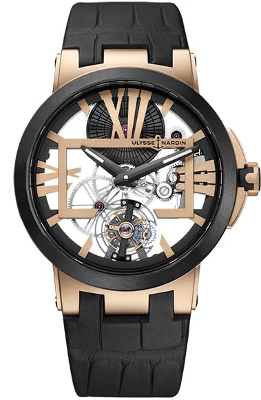 Ulysse Nardin Executive Skeleton Tourbillon 18K Rose Gold & Ceramic 2