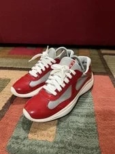 Prada — Prada Americas Cup / 4E3400-ASZ-F0F5C Size UK 6.5 Made in Italy — Sneaker — resale