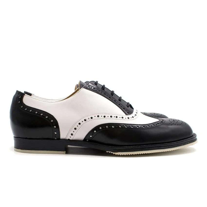 T & F Slack Shoemakers Monochrome Brogues 4
