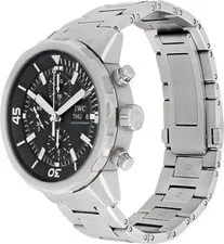 IWC Aquatimer iw376804 Stainless Steel Black Dial 44mm Automatic 2