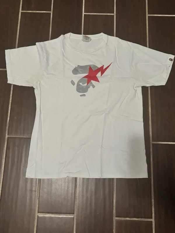BAPE — Bape Camo Ape Head Bapesta Logo Tee — streetwear — resale