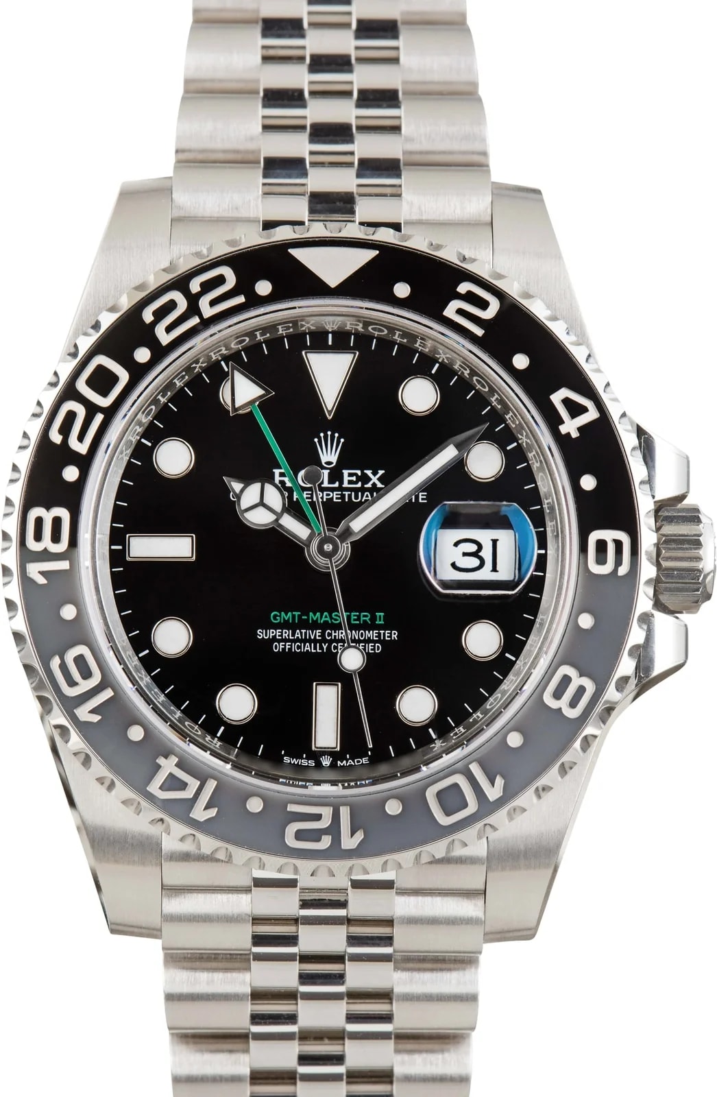 Stainless Steel Rolex GMT-Master II Ref 126710GRNR Bruce Wayne 2