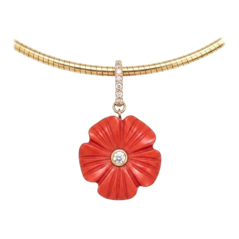 Jen Proudman Jewelry — Flora Flower With Diamonds — Jewelry — resale