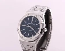 Audemars Piguet Royal Oak 41mm Blue Dial 15400ST Box/Papers Stainless Steel 4
