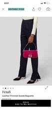 Fendi Baguette in With Hardware Glitter Logo 4