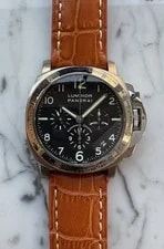 Panerai — Panerai Luminor Chrono PAM 00074 Titanium/Steel Zenith El Primero 2002 (Full-Set — Watch — resale