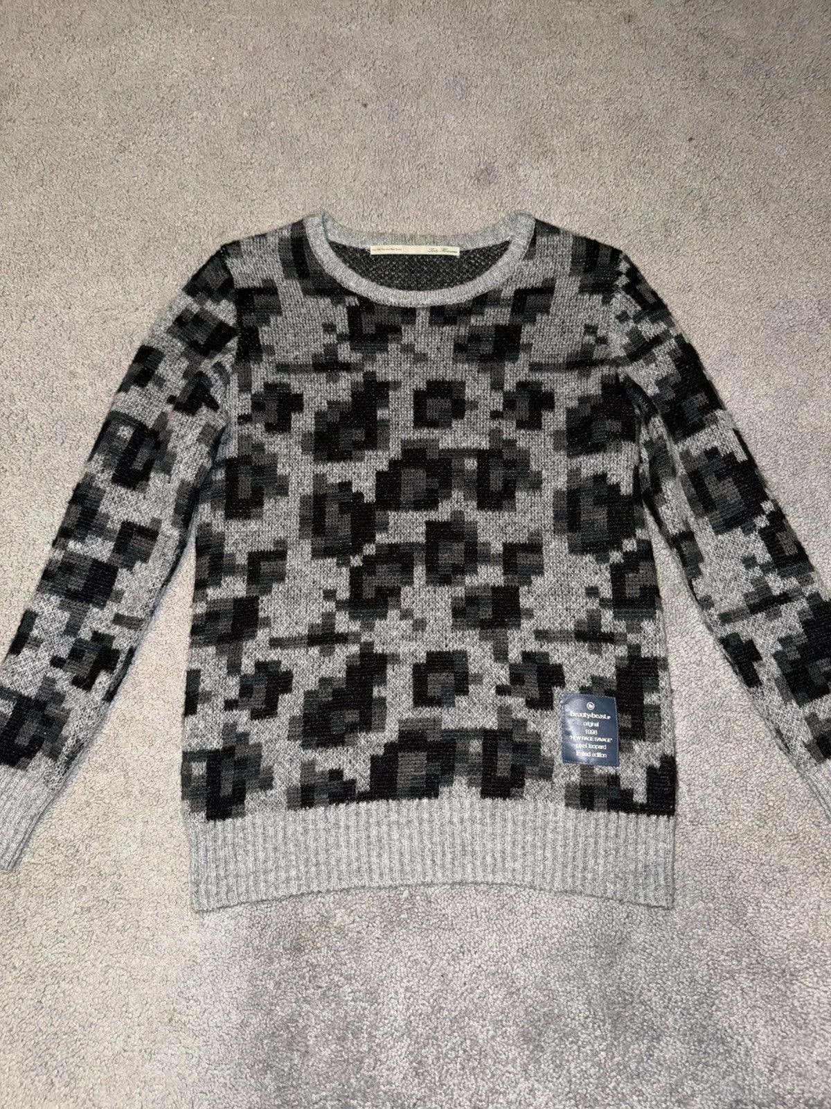 Beauty Beast and TeTe Homme Digital Leopard Sweater — streetwear — resale