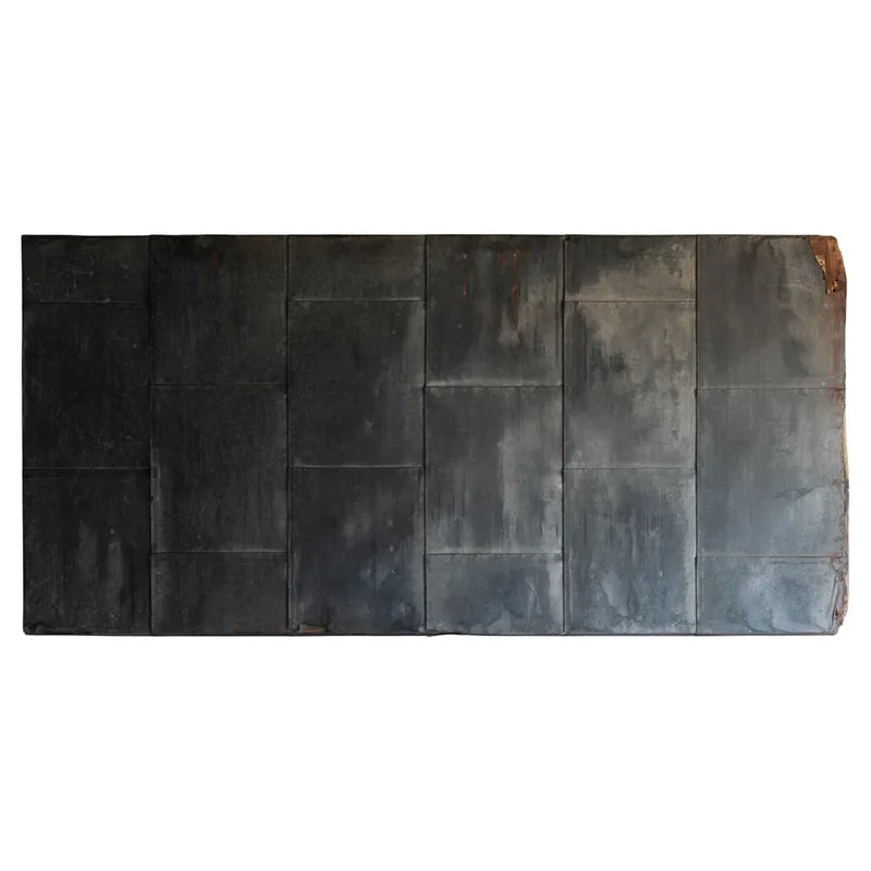 Japanese Antique Tin Door Wall Decoration, 1860s-1900s, Wabi-Sabi — Furniture — resale