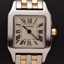 Cartier — Santos de Cartier Demoiselle Small 20mm 18K Gold & Steel 2698 BOX & Paper — Watch — resale
