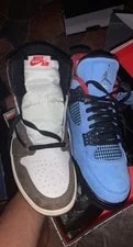 Travis Scott — 1s, and 4s — Sneaker — resale