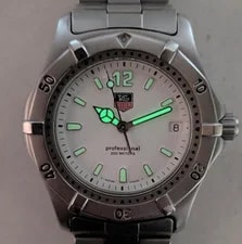 TAG Heuer 2000 Professional WK1111-1 White 38mm Quartz 3