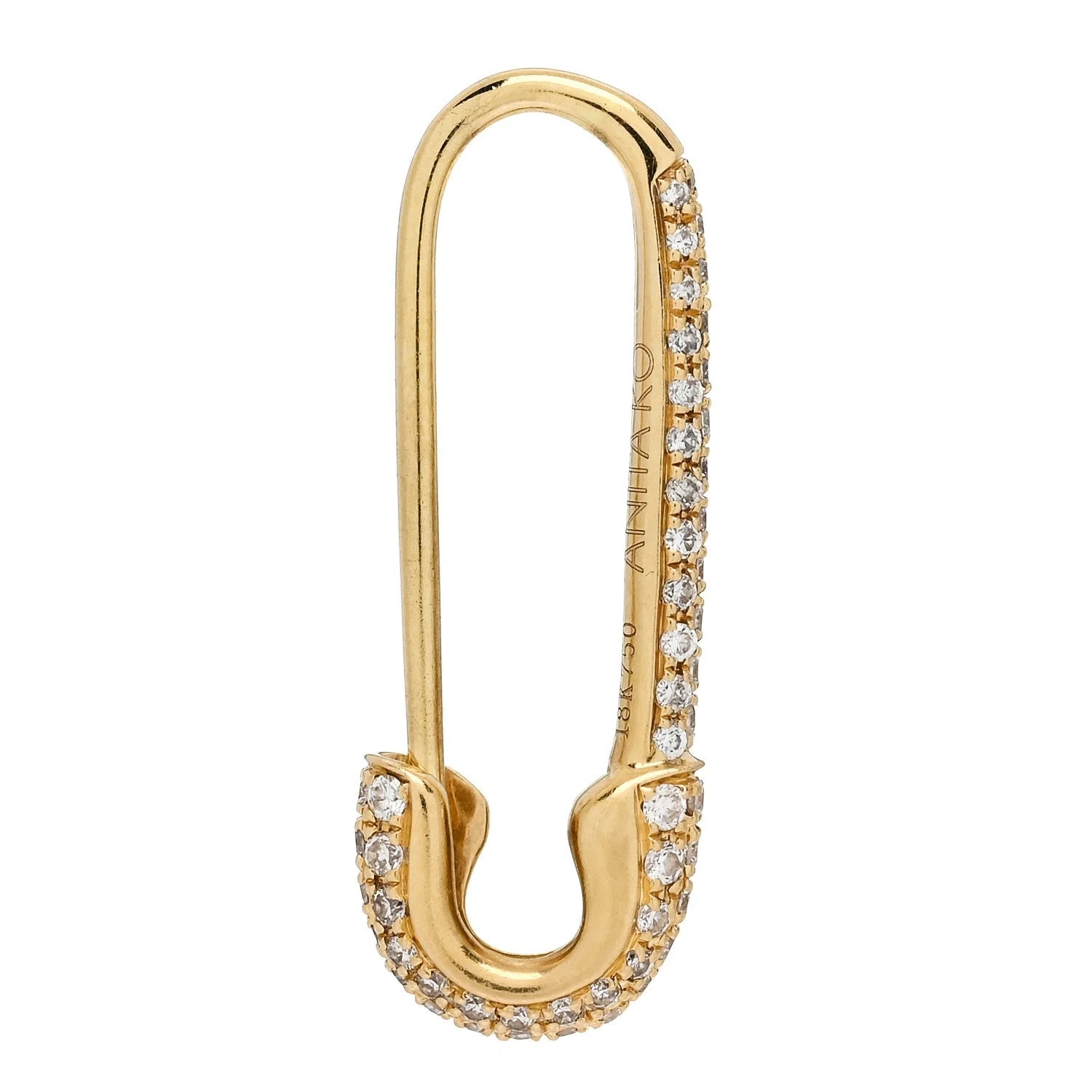 18K Yellow Gold Safety Pin 3
