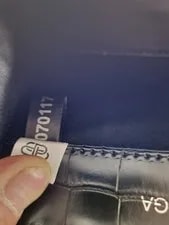 ! Balenciaga, , Cocodrile Embossed, Accessories, 7.5" Wieth 4