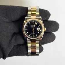 Rolex Datejust 36mm Black Dial Ref 2