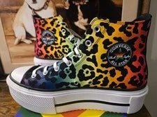 Converse — Converse Chuck Taylor All Star Platform Pride 10.5 Shoes Leopard A15782C — Sneaker — resale