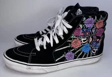 Vans Sk8-Hi Dia de Los Muertos Floral Sugar Skull High Top 11 2