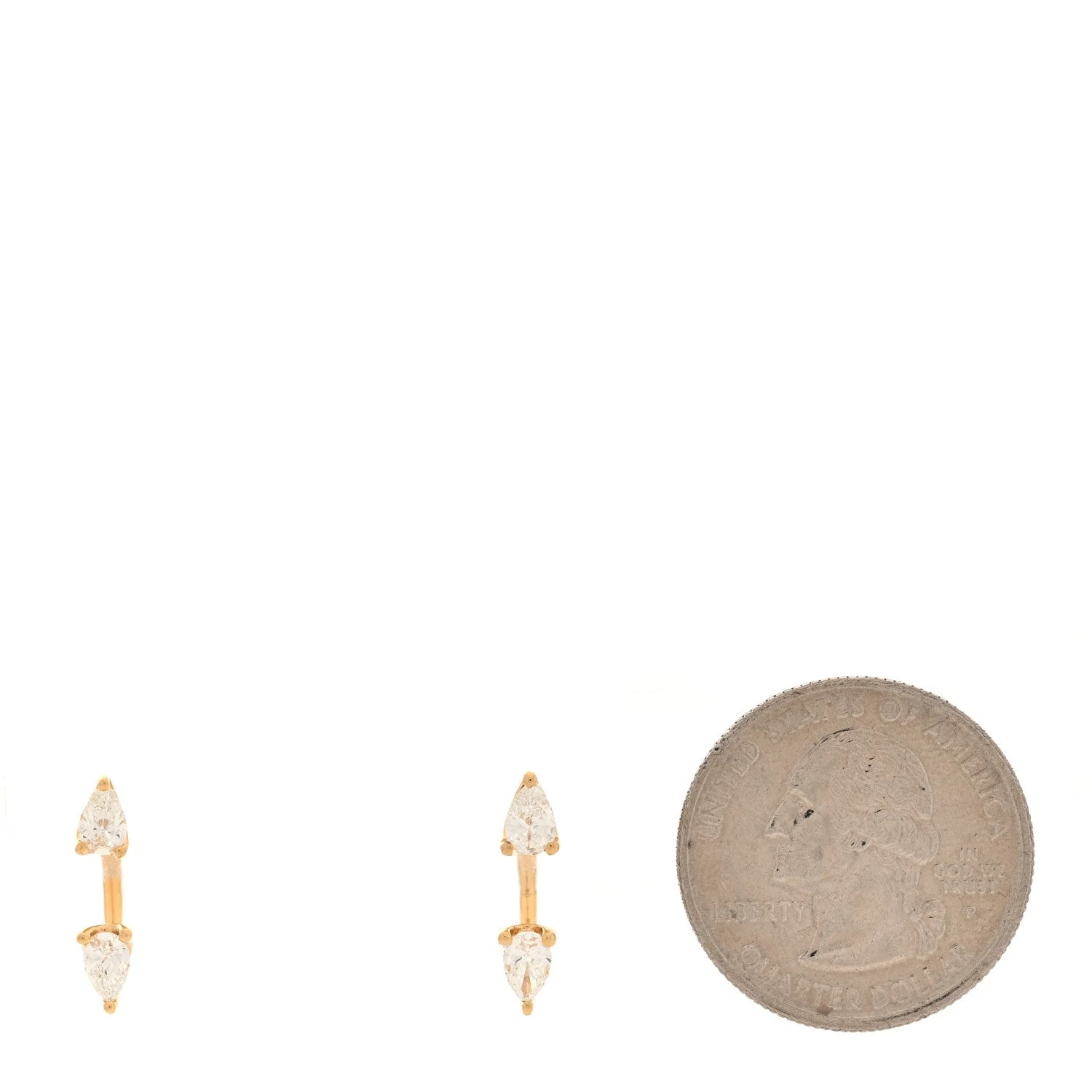 18K Yellow Gold Pear Orbit 2