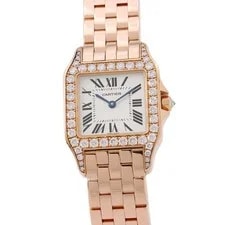 Cartier — Cartier Santos Demoiselle LM H37mm W26mm 18K Pink Gold White Dial WF9007Z8 — Watch — resale