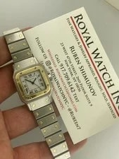 Cartier 24mm Santos Galbée AC14.30GR 18k Yellow Gold& Stainless Steel Automatic 3
