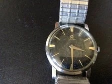 Omega Black Dial W/ Gold Early 1960s Manual Wind ’S Runs A Little Slow 2