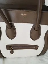 Celine Luggage Drummed Calf Durable 4