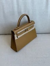 Hermes Biscuit Tadelakt Kelly GHW 2
