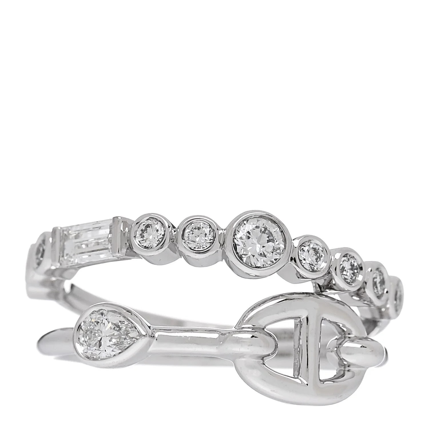 Hermès — 18K White Gold Chaine D'Ancre Fancy Chaos 52 6 — Jewelry — resale