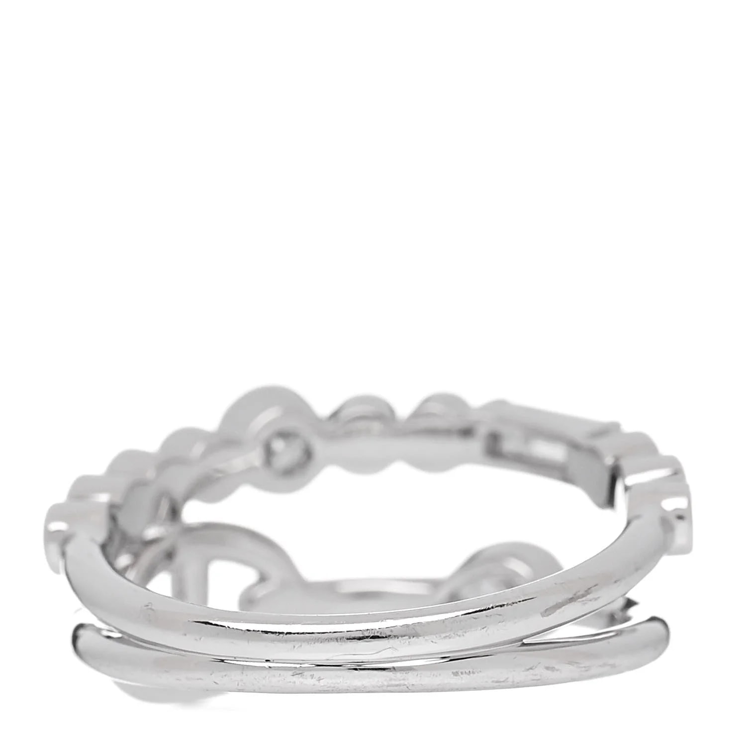 18K White Gold Chaine D'Ancre Fancy Chaos 52 6 3